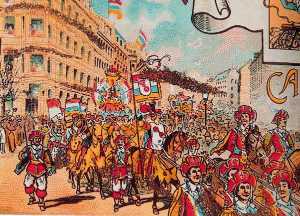 Leporello Rosenmontagszug 1898 © K. Benz 