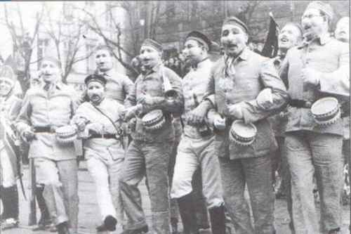 Strassenfastnacht Rekrutenvereidigung 1938